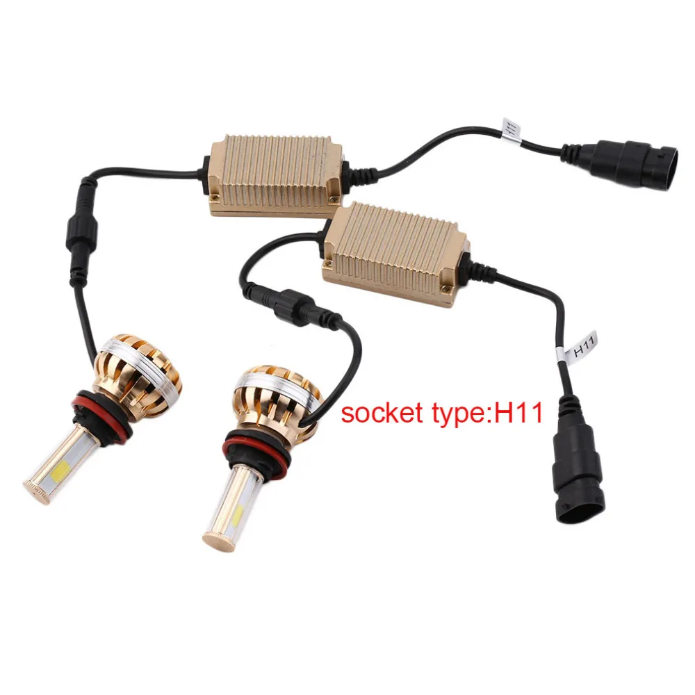 ICOCO 120W 9005/9006/H1/H4/H7/H8/H9/H11 светодиодный головной светильник 6000K C8 12000lm сменный автомобильный светильник