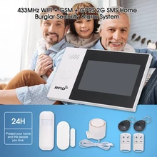 Беспроводная wifi+ GSM+ GPRS 2G SMS автоматическая система безопасности с Amazon Alexa Голосовое управление Умный дом защита от взлома