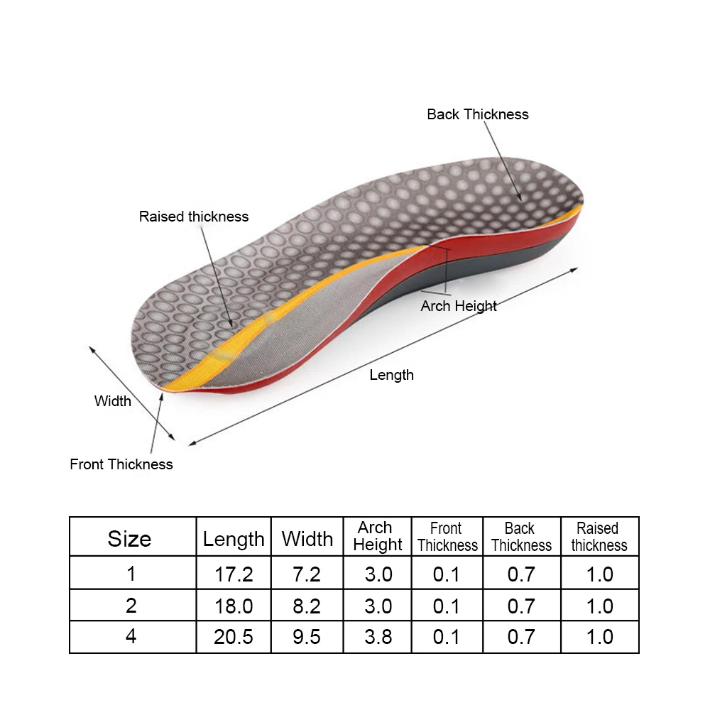 Arch Support Orthopedic Insoles For Men Plantar Fasciitis Massage Soles Unisex Cloth Foot Care Inserts Sport Leisure Half Pads