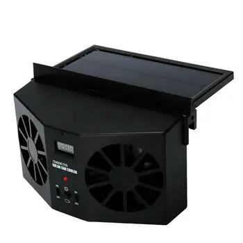 

Adjustable Car Solar Exhaust Fan Auto Ventilator Car Cooler Ventilation Fan Dual-Mode Power Supply Portable