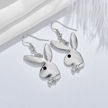 

Cute Cartoon Animal Rabbit Earring Women Simple Style Alloy Earrings For Female Minimalist Jewelry Gifts Accessories Party Wear