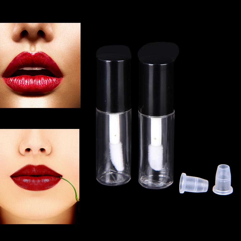 

Lipstick Balm Bottle Container On Sale 2Pcs 3ML Little Pretty Empty Clear Chapstick Lip Gloss Tube