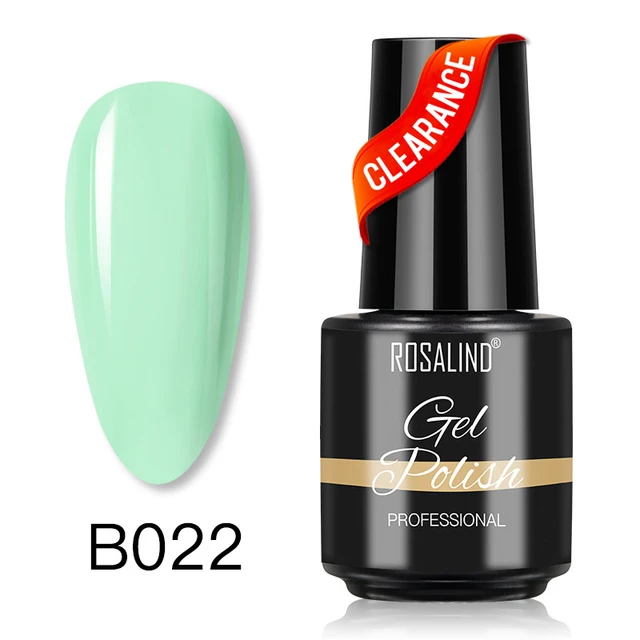 ROSALIND 7ml Gel Polish Semi Permanent Nails Gel Polish Soak Off UV LED Base Top Coat Vernis Nail Art Glitter Gel Varnish SLA-B022