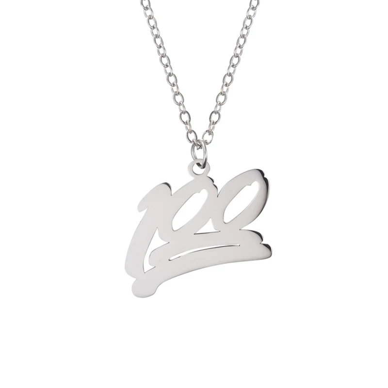 1 Billie Eilish Pendant Necklace Link Chain Stainless Steel Lock Pendant Necklace Couple Gifts - Окраска металла: 1