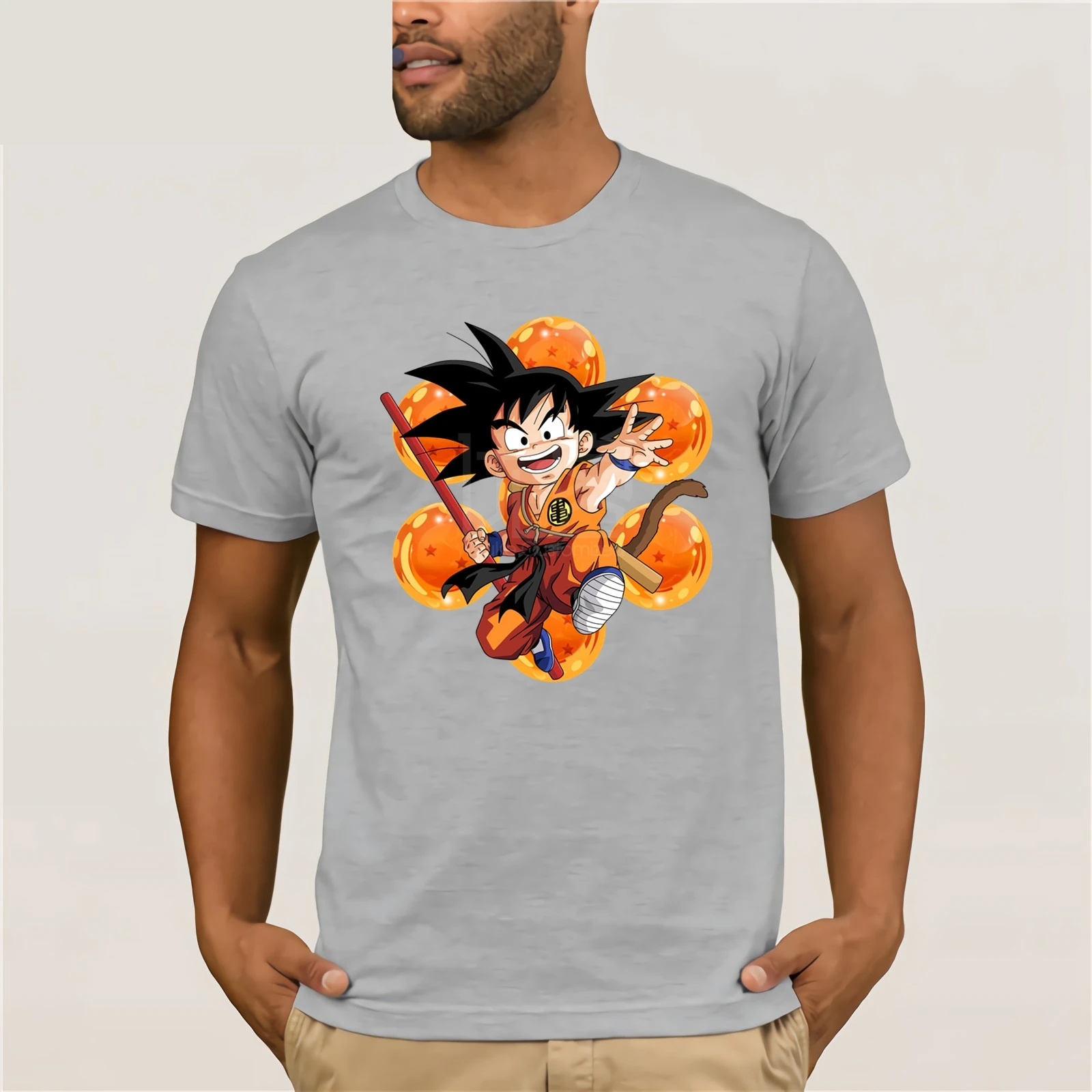 

Dragonball Kid Goku T-Shirt The hottest T-shirt in the world Summer style men's T-shirt Funny Tees Cotton Tops T Shirt