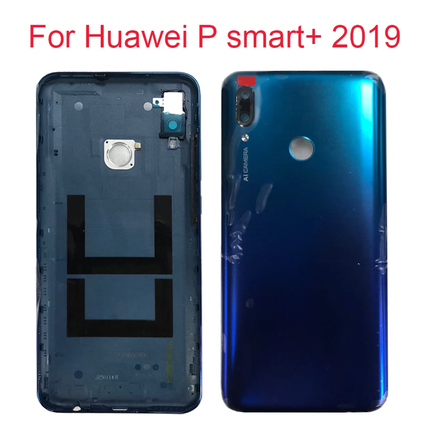 Оригинальная задняя крышка для Huawei P Smart + 2019 корпус батареи Plus с объективом камеры