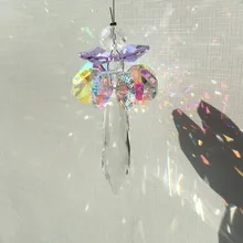 63 мм или 76 мм K9 хрустальные призмы Радужный производитель солнцезащитный светильник Catchers AB Hollow Angel подвесной стеклянный подвесной окна садовые украшения 63 мм или 76 мм K9 хрустальные призмы Радужный производитель солнцезащитный светильник Catchers AB Hollow Angel подвесной стеклянный подвесной окна садовые украшения