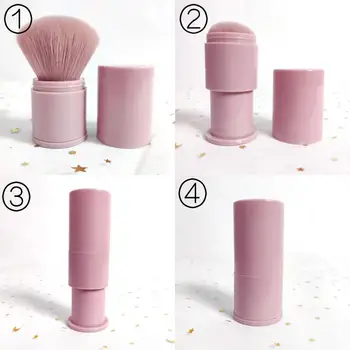 

Mini Retractable Foundation Face Makeup Powder Blush Beauty Brushes Travel Make Up Brush Cosmetics Beauty Tools TSLM1