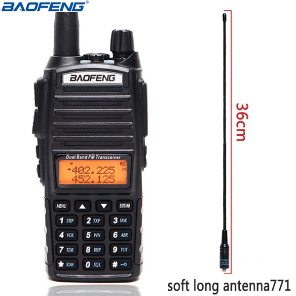 Baofeng UV-82 Plus 8 Вт Высокая мощность Двухдиапазонная рация VHF/UHF 10 км длинный диапазон UV82 двухстороннее Ham CB Любительское портативное радио - Цвет: add NA-711