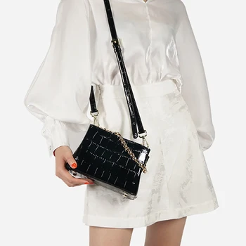 

NEW-Stone Pattern Crossbody Bags for Women Pu Purses and Handbags Ladies Shoulder Messenger Bag