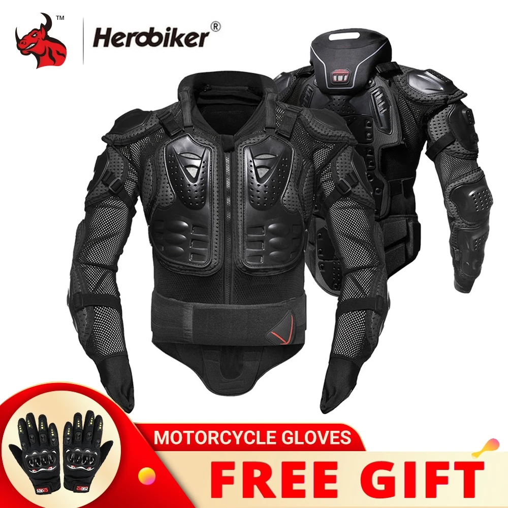 HEROBIKER Motorcycle Jacket Full Body Armor Motorcycle Chest Armor Motocross  Racing Protective Gear Moto Protection S-5XL - AliExpress