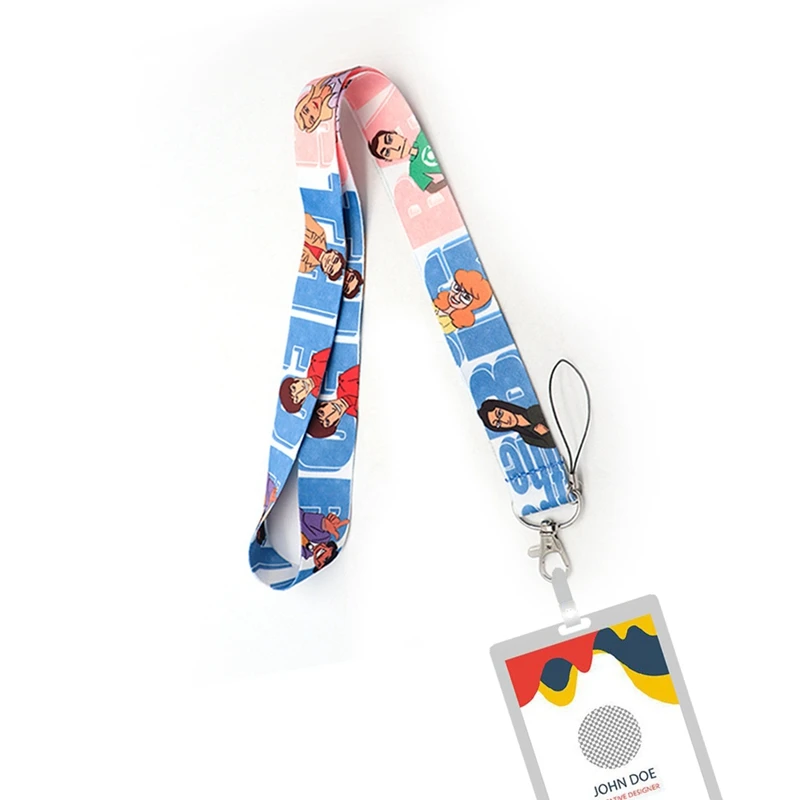 Милый ремешок для брелка ID Card Pass держатель для мобильного телефона держатель для ключей