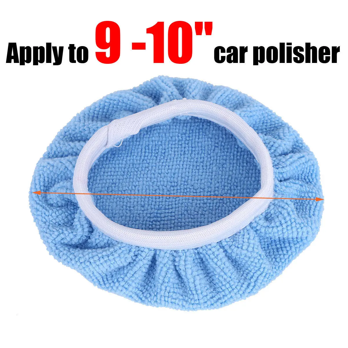 

5PCS 9"-10" 7-8" 5-6"Car Polisher Soft Synthetic Wool Fleece Pad Polishing Waxing Buffing
