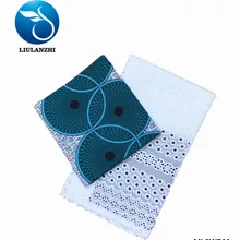 LIULANZHI Африканская Хлопковая ткань новейший стиль Анкара восковая печать ткань+ белый хлопок подлый кружевной ткани ML8WR01-ML8WR29