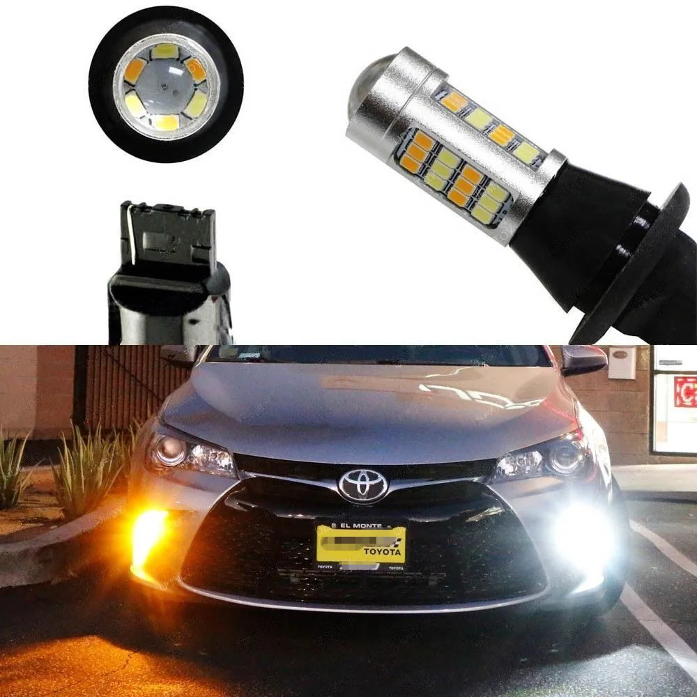 

2PCS Switchback LED Bulbs For 2015 2016 2017 2018 Toyota Camry Front Turn Signal Lights