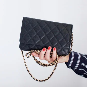 

Classic caviar bag women luxury handbags top quality designer purse feminina flap chain crossbody bag mini shoulder bags woc