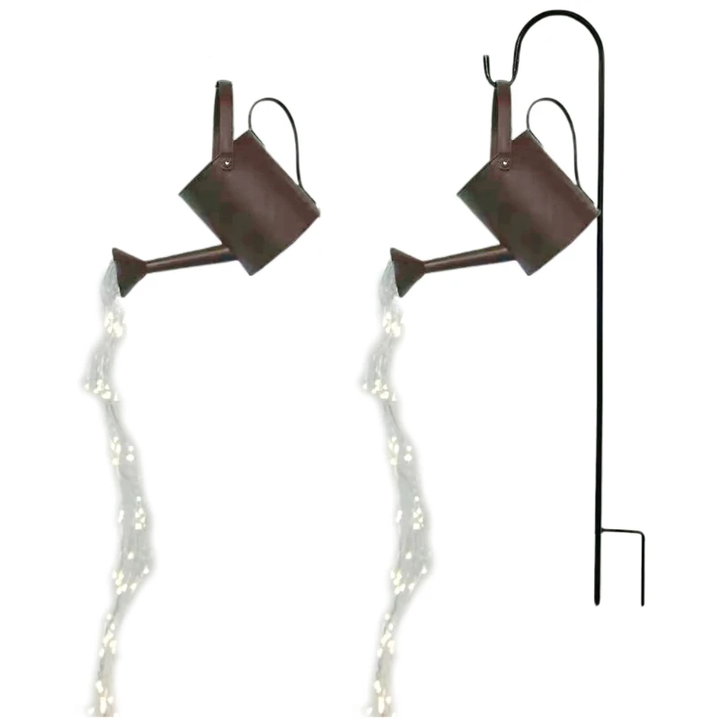 1 Pcs Waterfall Flash Lights Watering Can Lights Spray String Lights