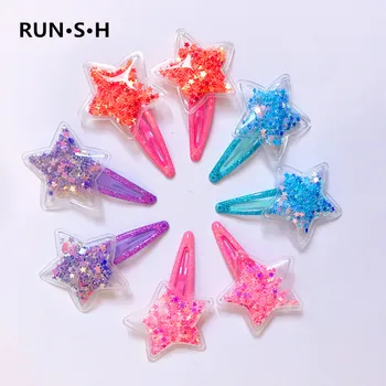 

8 Pcs/Set Baby Girl Mickey Ears Headband LOL Mickey Hair Accessories Star Hair Clips Bandeau Bebe Fille Little Girl's Dress Up