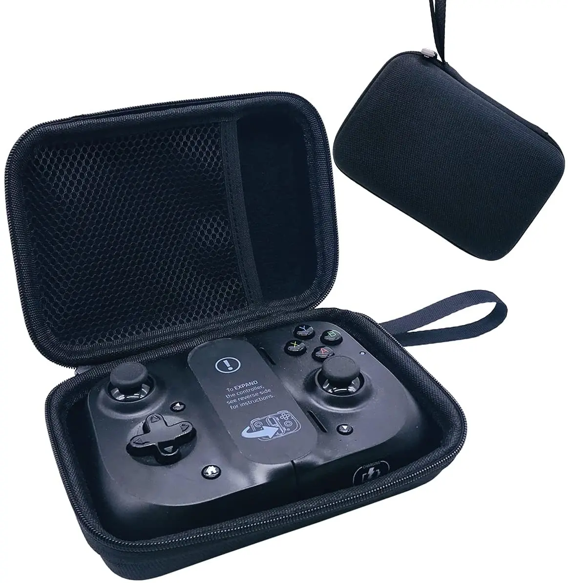 Razer Kishi 모바일 게임 컨트롤러용 하드 캐리 케이스, 모바일 게임 컨트롤러용 보관 여행 케이스, 블랙 케이스 전용 