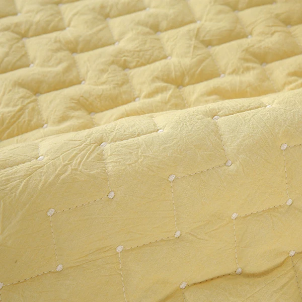 Нескользящие хлопковые полотенца для дивана, утолщенные стеганые однотонные Чехлы для дивана, коврики для дивана, грязестойкие, для гостиной, угловые Чехлы для дивана, TS242 - Цвет: yellow