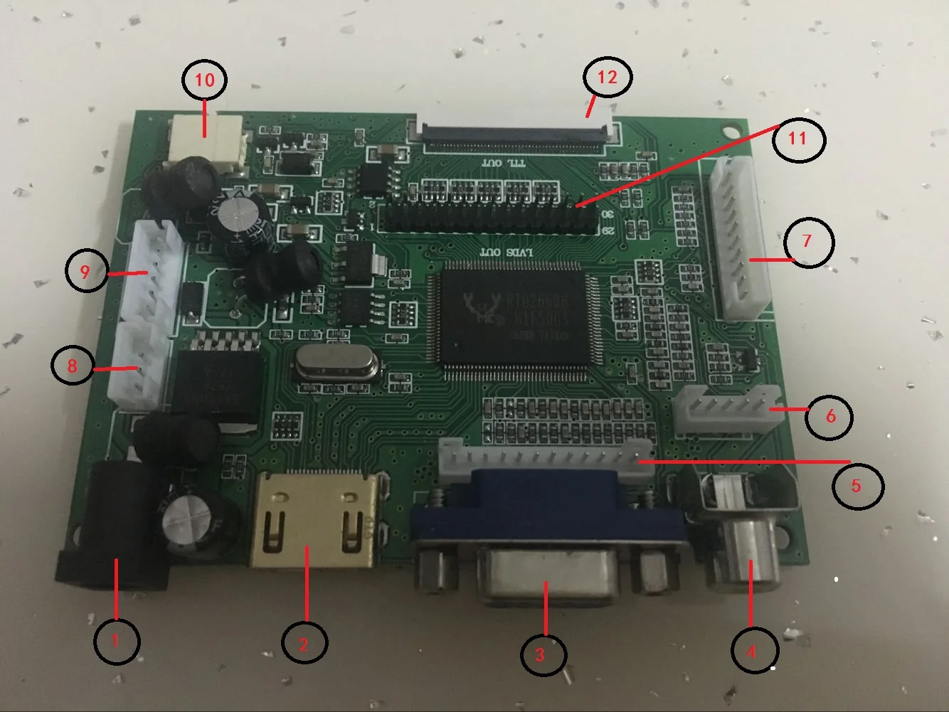 LQ123K3LG01 12,3 дюймов ЖК-панель+ HDMI+ VGA+ 2AV ЖК-контроллер плата привода 1280*480