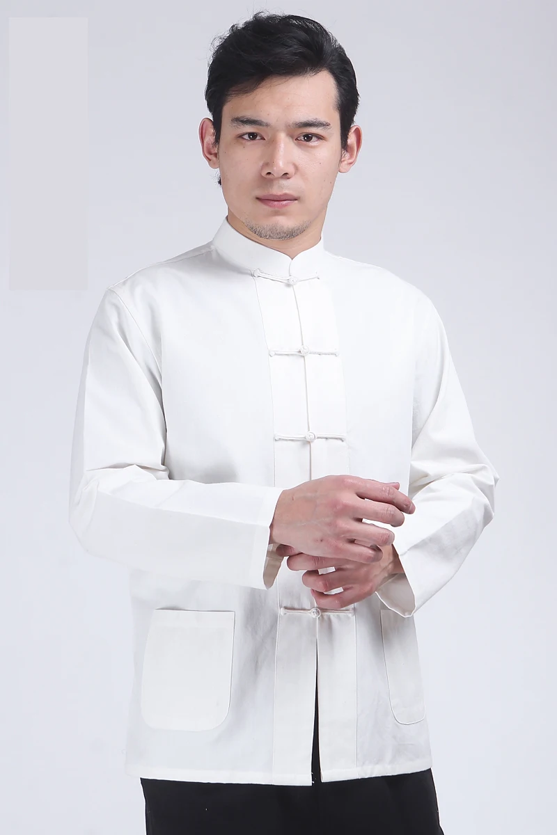 estilo retro camisas casuais kungfu camisa