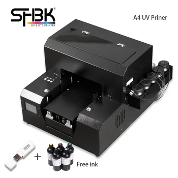 Billig A4 Uv Inkjet Drucker Touch Screen Control Druck Flugzeug Für Leder, Kunststoff Und Andere Material Muster Druck Kostenloser Versand