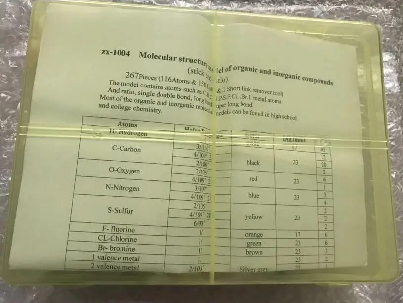267 шт. atom модель Органическая химия молекулярная комплект для учителей и учащихся