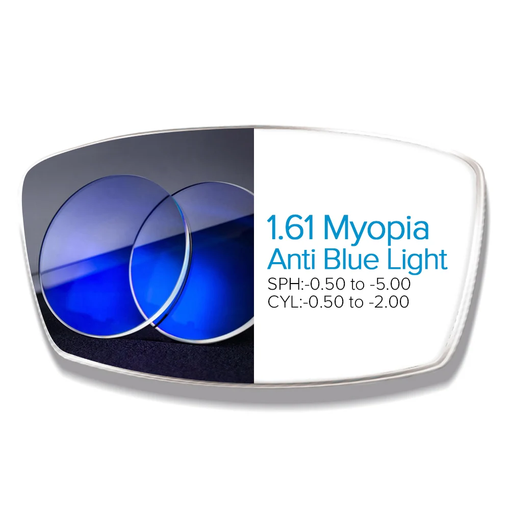 UNIEOWFA TR90 оптическая оправа для очков Для мужчин близорукость очки по рецепту, полный кадр в Корейском стиле очки матовый черный оправы очков - Цвет оправы: 1.61-Anti Blue Light