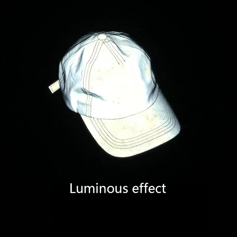 Бейсболка классическая спортивная повседневная шапка, одноцветная Регулируемая дышащая Беговая шапка для мужчин и женщин Светоотражающая жесткая шапка