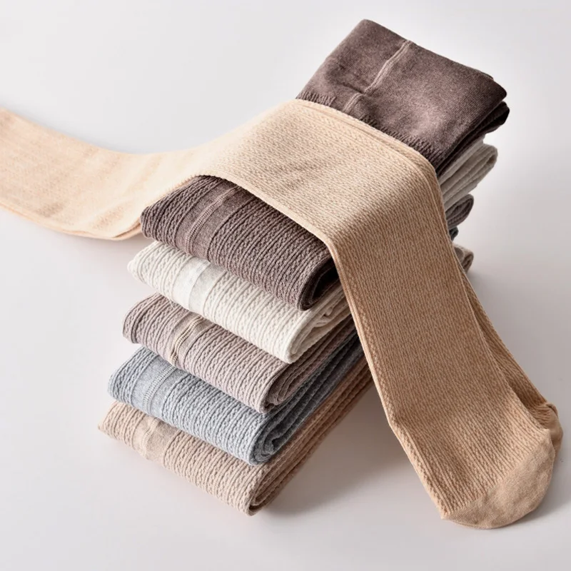 Осень Зима теплые колготки высокая эластичная талия кашемир толстые ...