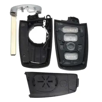 

4 Buttons Car Key Cover Fob Remote Shell Case with Uncut Blade For BMW F10 F20 F30 F40 1 3 5 Series Replacement Part
