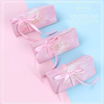 

Triangular Brick Paper Candy Box10pcs Wedding Gift Boxes for Guests Wedding Favors Gifts Chocolate Box Party Supplier Decoration