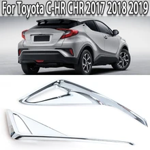 

Car Rear Bumper Lamp Fog Light Cover ABS Chromium Styling Trim Molding Garnish Frame For Toyota C-HR CHR 2017 2018 2019