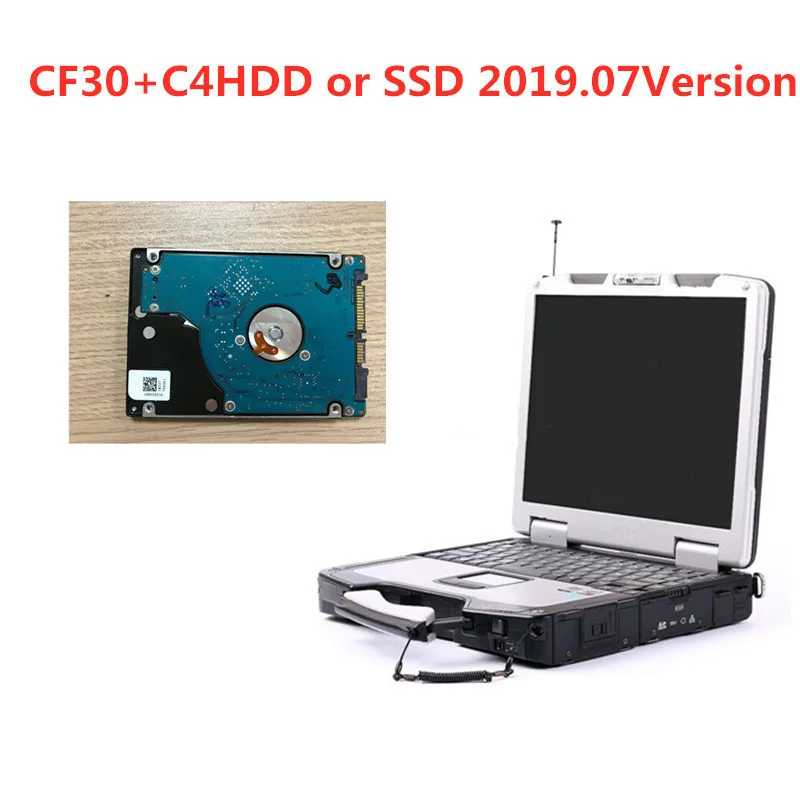 

95% new Toughbook CF30 CF-30 laptop with DTS Monaco8+Vediamo+full software installed in HDD or SSD for MB Star C4 Diagnosis