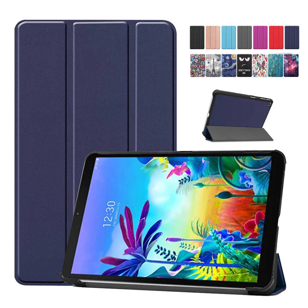 Чехол для LG G Pad 5 10 1 FHD LM-T600L с принтом из искусственной кожи откидной