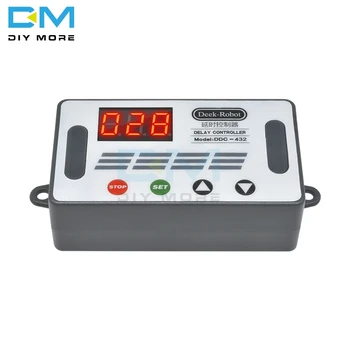 

DC 5V-30V Dual MOS 3 Bit LED Digital Time Delay Relay 4 Switch Button High level trigger Cycle Timer Delay Circuit Controller