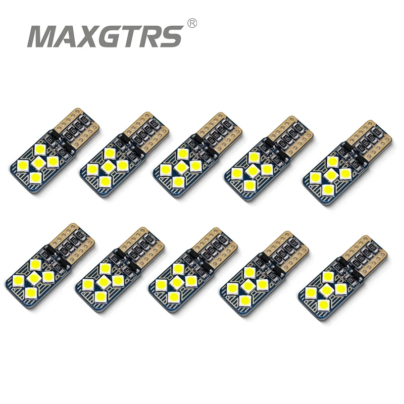 

10x Super Bright Ultrathin T10 194 168 W5W 10SMD 3030 LED Replacement LED CanBus interior lighting LED Bulb Parking Light 12V