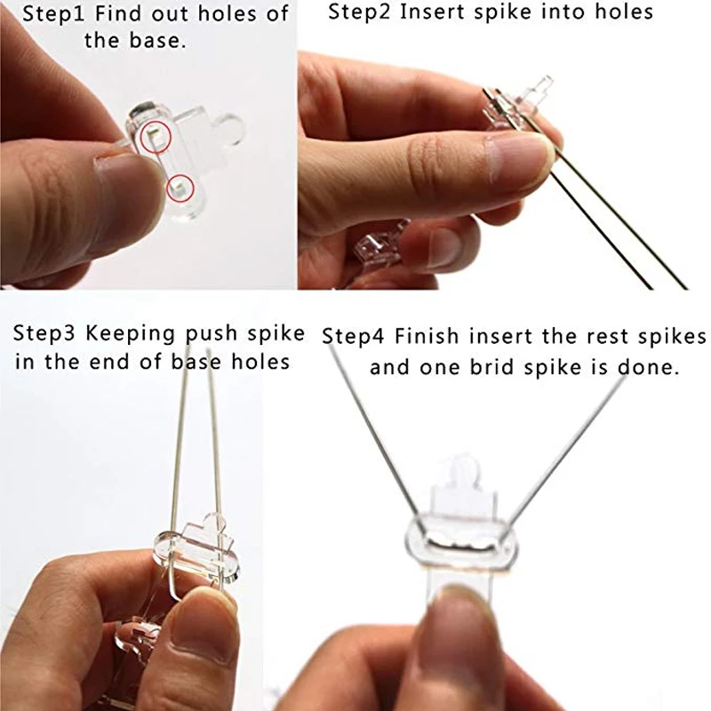 Отпугиватель птиц пластиковый инструмент для защиты от из нержавеющей стали 1 12