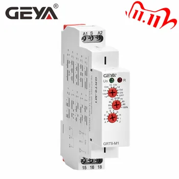 

Free Shipping GEYA GRT8-M Din Rail Multifunction Timer Relay AC230V OR AC/DC12-240V with10 Adjustable Delay Functions