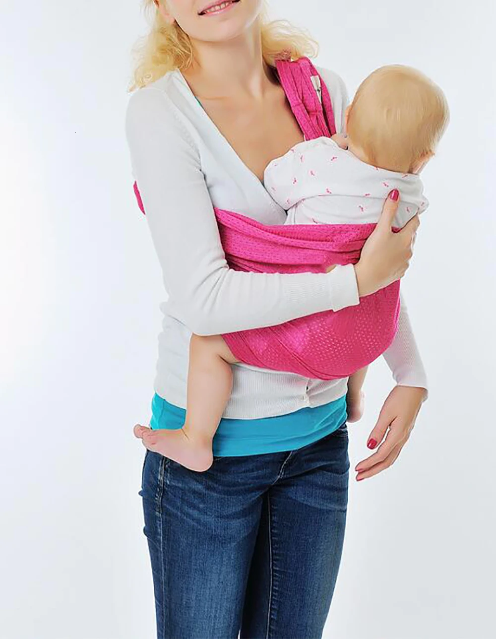 Эргономичный Регулируемый слинг для младенцев, хлопок, дышащая сетка, Детские Кольца, слинг, рюкзак для новорожденных, кормление грудью