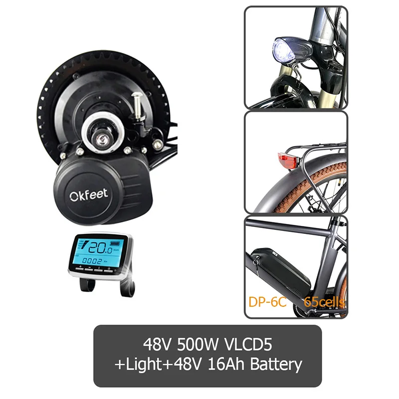 48v500w LG 48v16ah TSDZ2 Midmotor 36V 48V 250W 350W 500W электрический велосипед крутящий момент Сенсор середине приводной двигатель комплект с ЖК-дисплей Дисплей - Цвет: 48v500w LG 48v16ah
