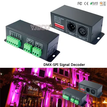

LTECH led controller LT-DMX-1809 DMX Decoder;DMX-SPI signal convertor, support TM1804/TM1809/WS2811/WS2812B etc