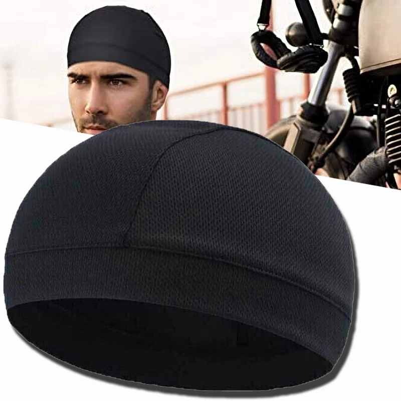 Cooling Skull Cap Under Helmet Riding Cap Helmet Hard Hat Liner Beanie Dome Cap 