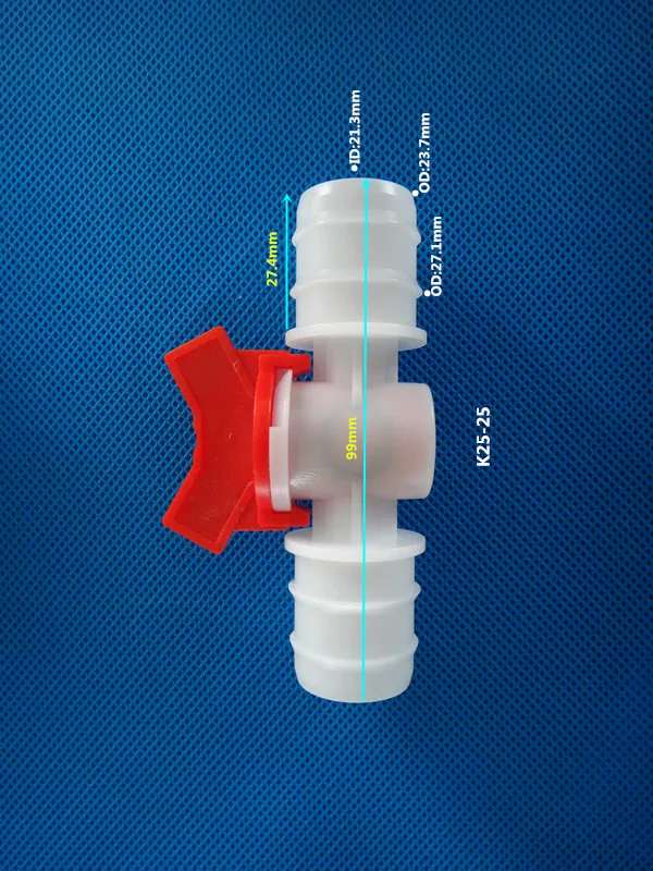 5pcs hose valve hose pagoda ball valve plastic quick plug valve hose