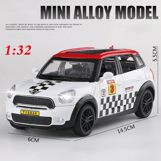 1:32 Mini Countryman Diecast Alloy Metal Car Model for MINI Coopers Model Pull Back Car Toy Vehicles Miniature Scale 5