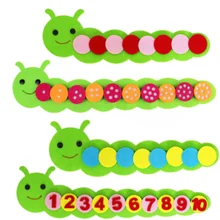 Монтессори Математические Игрушки Детская игра цветная Сортировка обучение детский сад Руководство DIY ткань Раннее Обучение Образование Детские игрушки