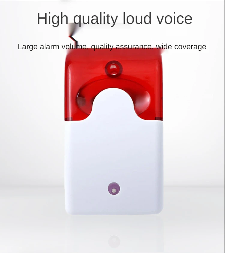 ring keypad siren Wired Strobe Siren Durable 12V Sound Alarm Flashing Light Strobe Siren For 99 Zones PSTN/GSM Wireless Home Security Alarm house alarm keypad