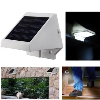 

ABS Garden Lamp Solar Power Light Solar Wall Lamp Fence Stairs Home Walkway Decorate Energy-Efficient Durable