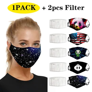 

Breathable Face Mask Respirator Scarf Mascarilla PM2.5 Anti-dust Reusable Cotton Face Masks Mouth Cover Washable Maska Masque
